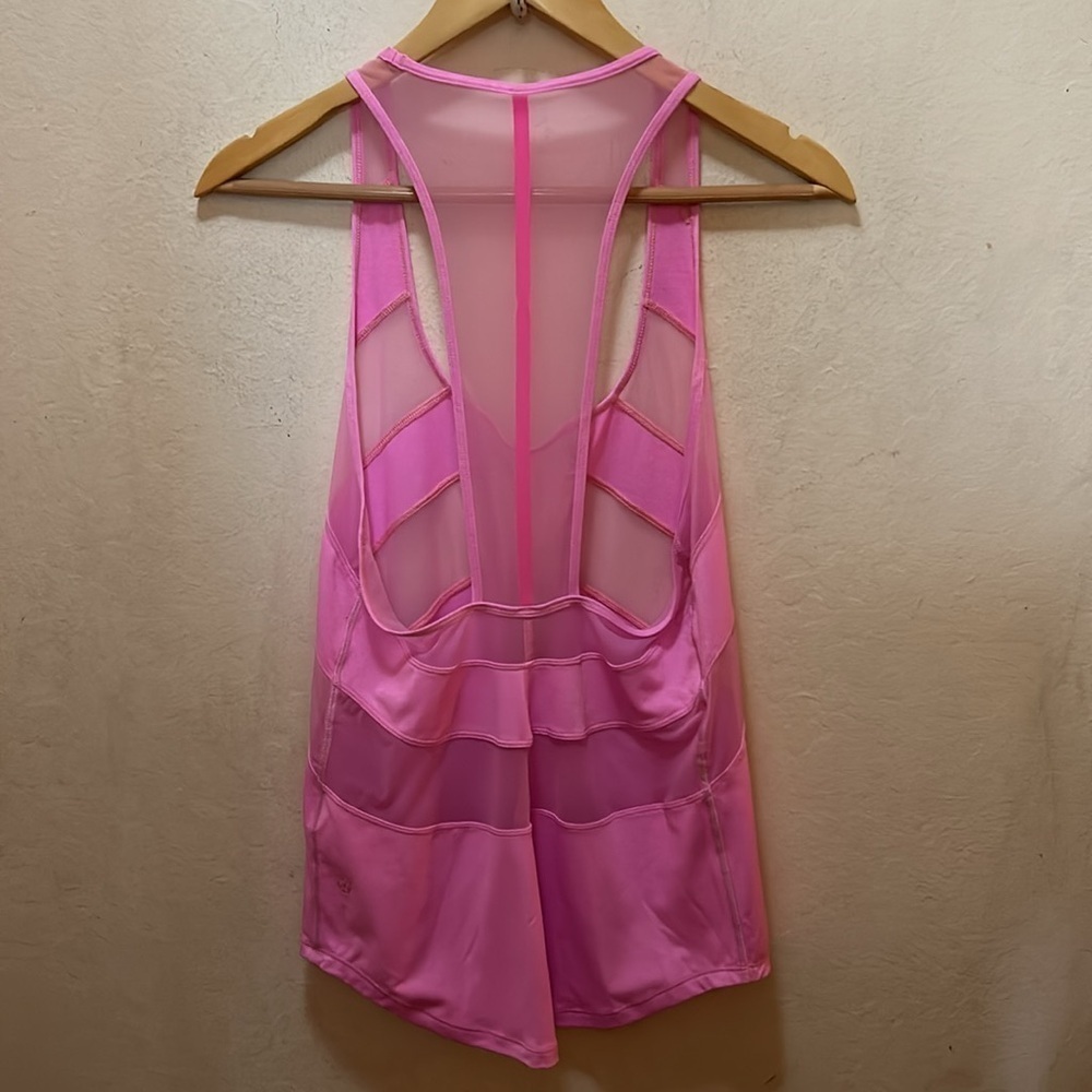 Lululemon If You're Lucky Tank Vintage Pink/Raspberry Glo Light Size 4 - Picture 2 of 7